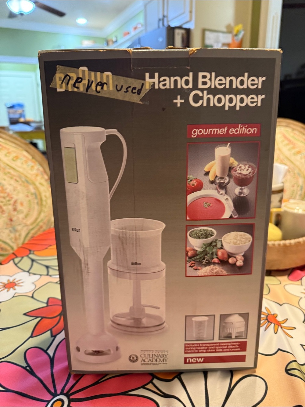 Braun White Hand Blender & Chopper - Gourmet Edition